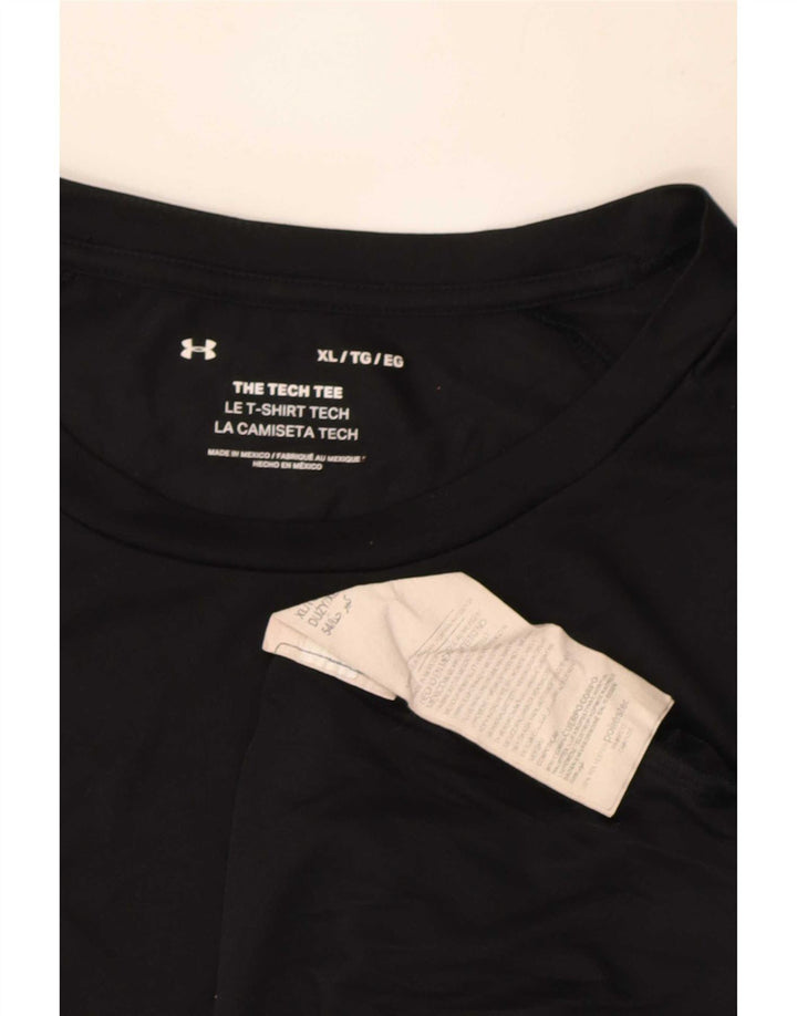 Under Armour T-Shirt Homme Top XL Noir Polyester