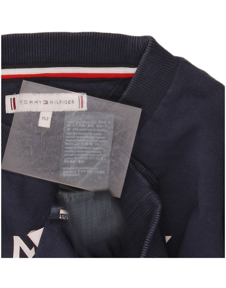 TOMMY HILFIGER Sweat-shirt court graphique fille 11-12 ans Bleu marine