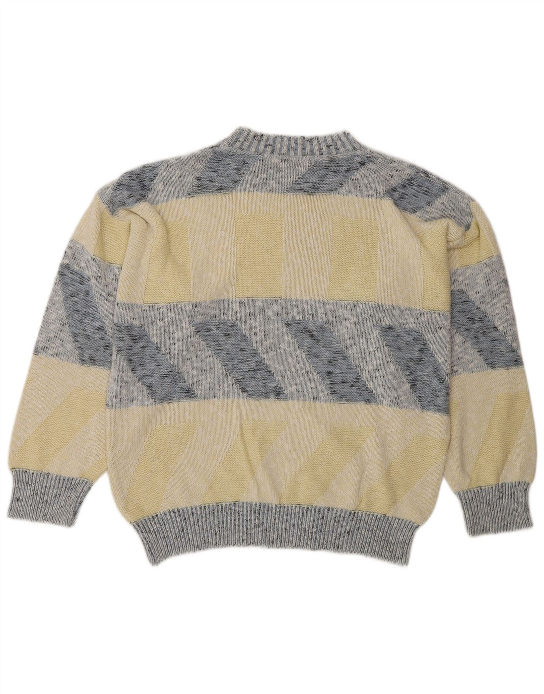 vintage Mens Crew Neck Jumper Sweater XL Multicolore Rayé