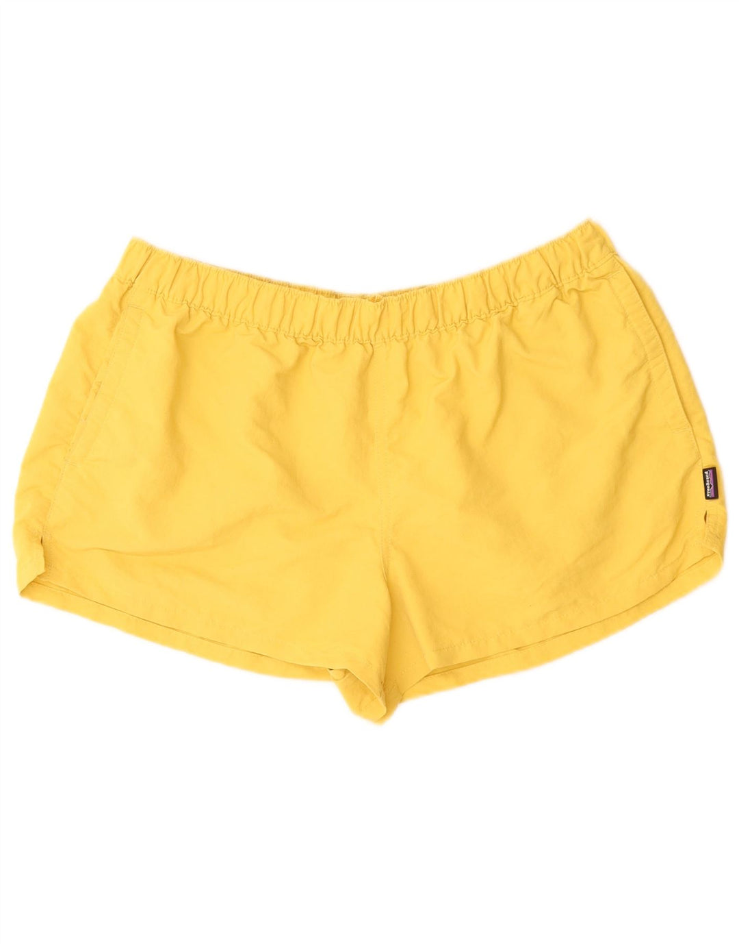 PATAGONIA Short de sport pour femme UK 14 Large Jaune Nylon