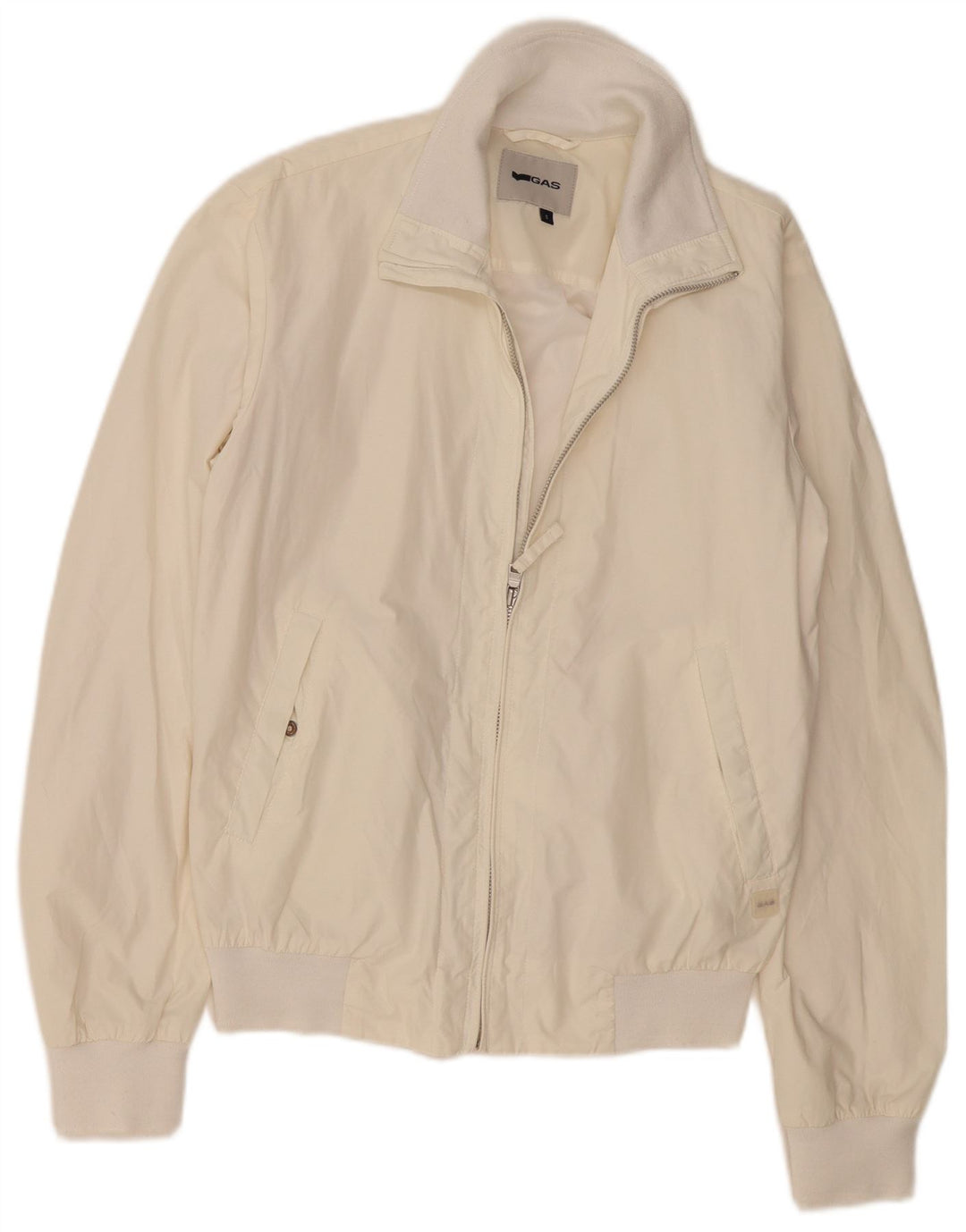 GAS Veste Bomber Homme UK 36 Petit Blanc Cassé