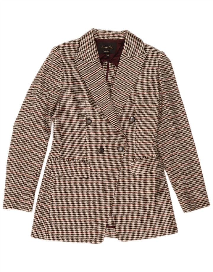Massimo Dutti Veste blazer croisée pour femme EU 34 2XS Beige