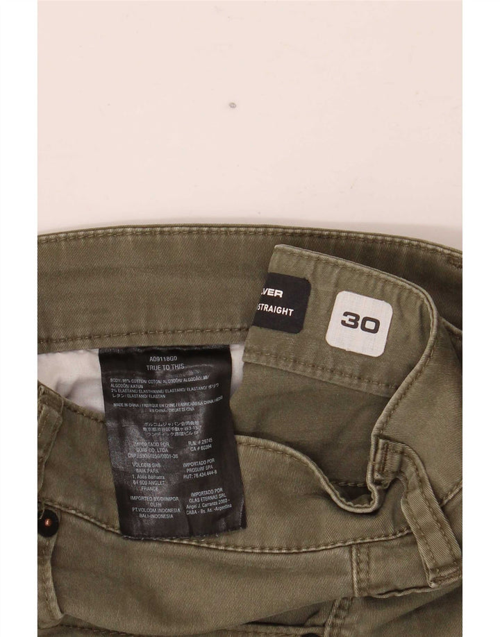 Volcom Short en jean Solver W30 Homme Kaki Moyen Coton