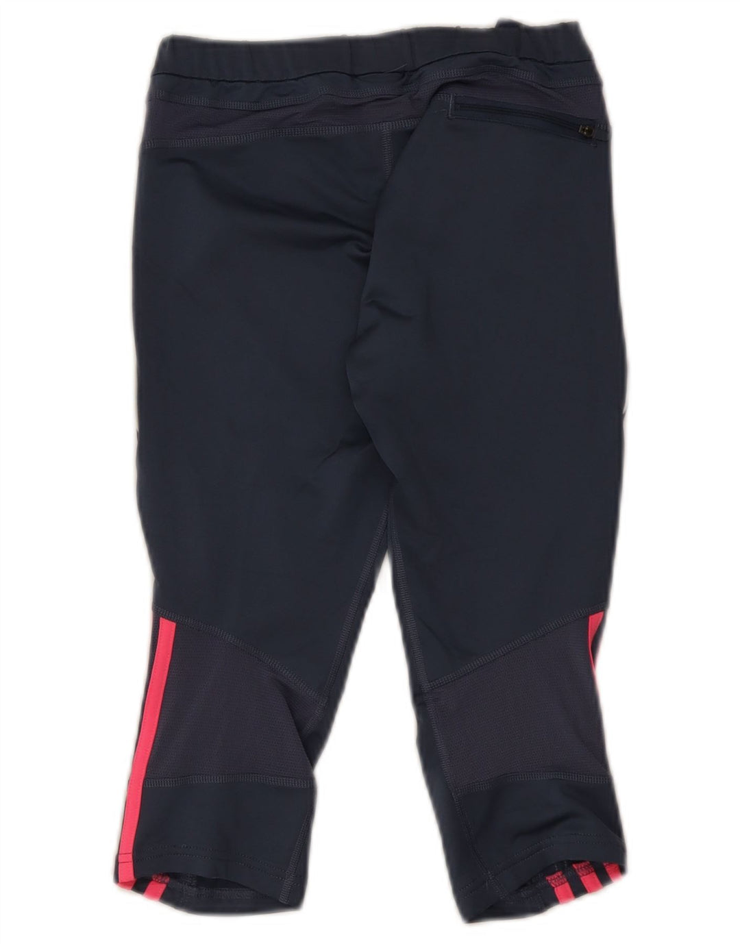 Adidas Femmes Response Capri Leggings UK 12 Moyen Bleu Marine Polyester
