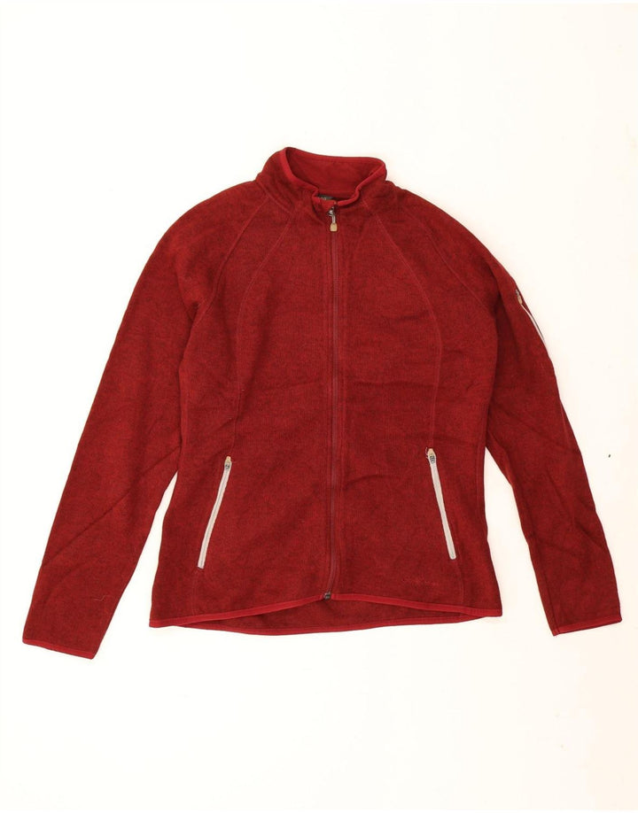 Eddie Bauer Veste de survêtement pour femme UK 18 XL Polyester moucheté rouge