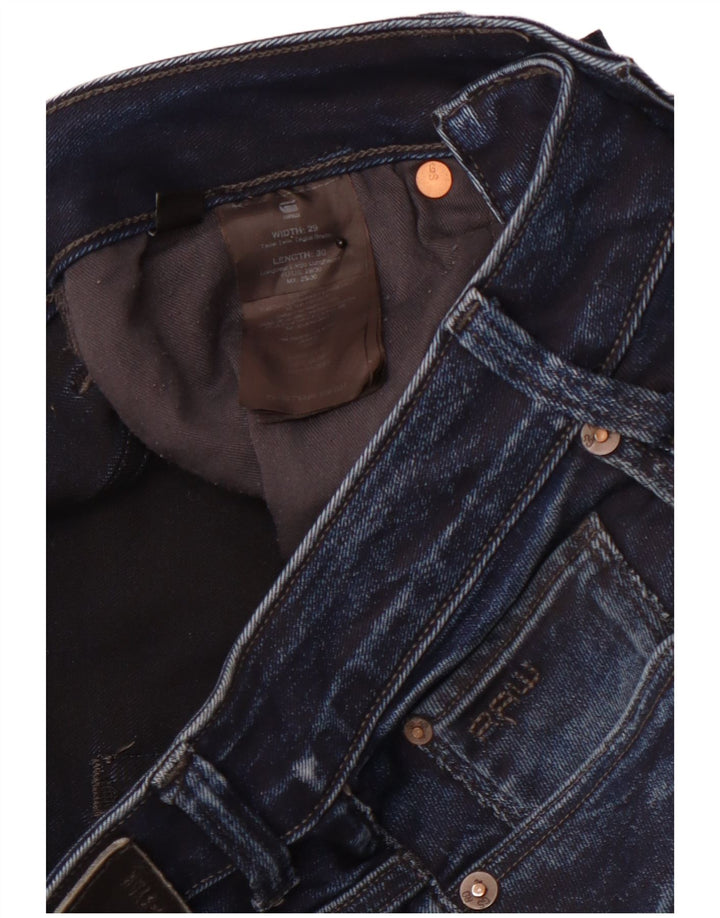 G-STAR Femme 3301 Jean Slim W29 L30 Bleu Marine Coton