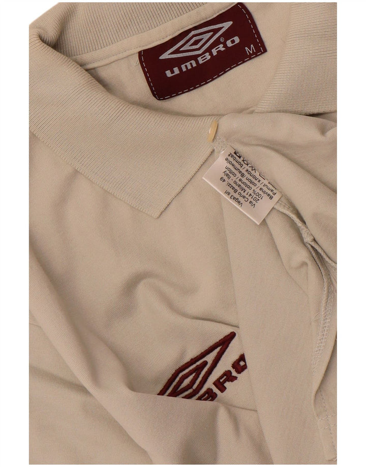 Umbro Polo Graphique Homme Blanc Moyen Coton