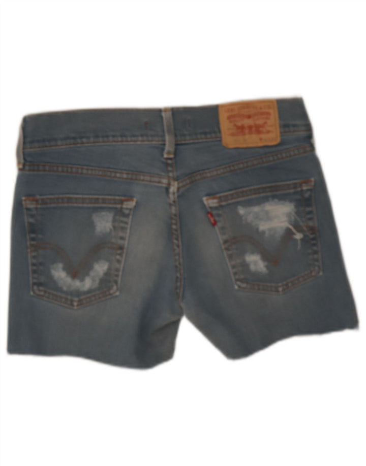 Levi's Short 559 Distressed Denim W32 Large Femme Bleu Coton