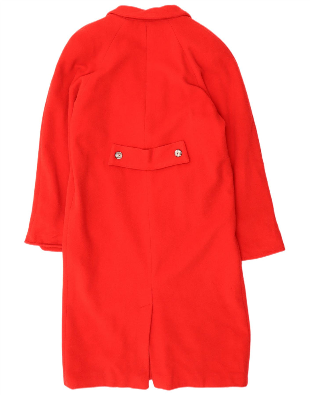 vintage Femmes Overcoat Overcoat UK 14 Laine Rouge Moyenne