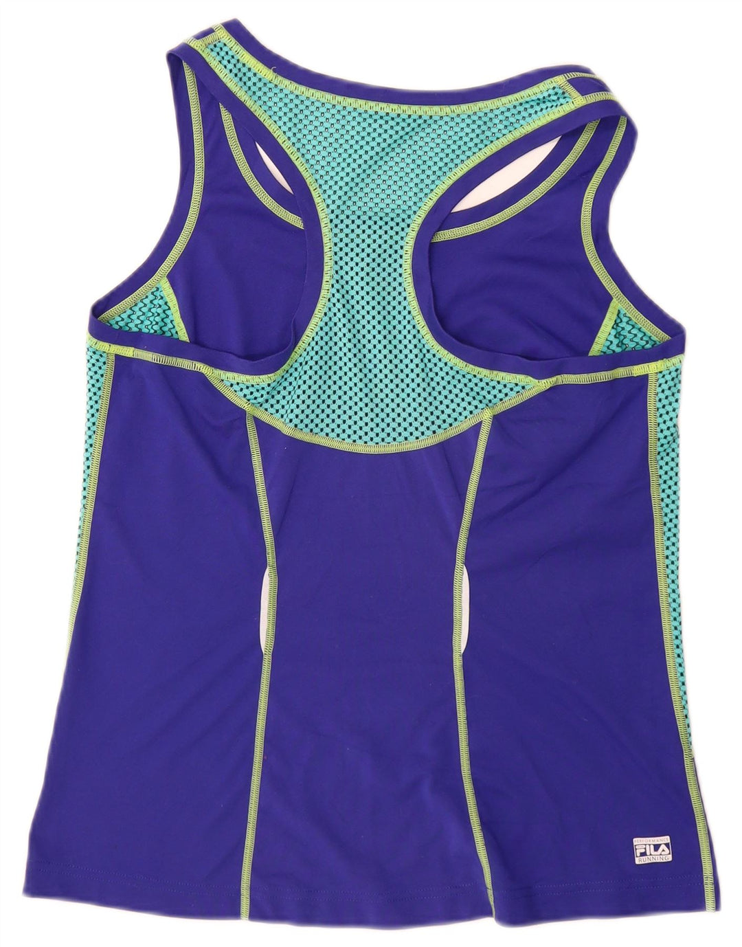 FILA Débardeur Femme UK 12 Violet Moyen Colorblock Polyester