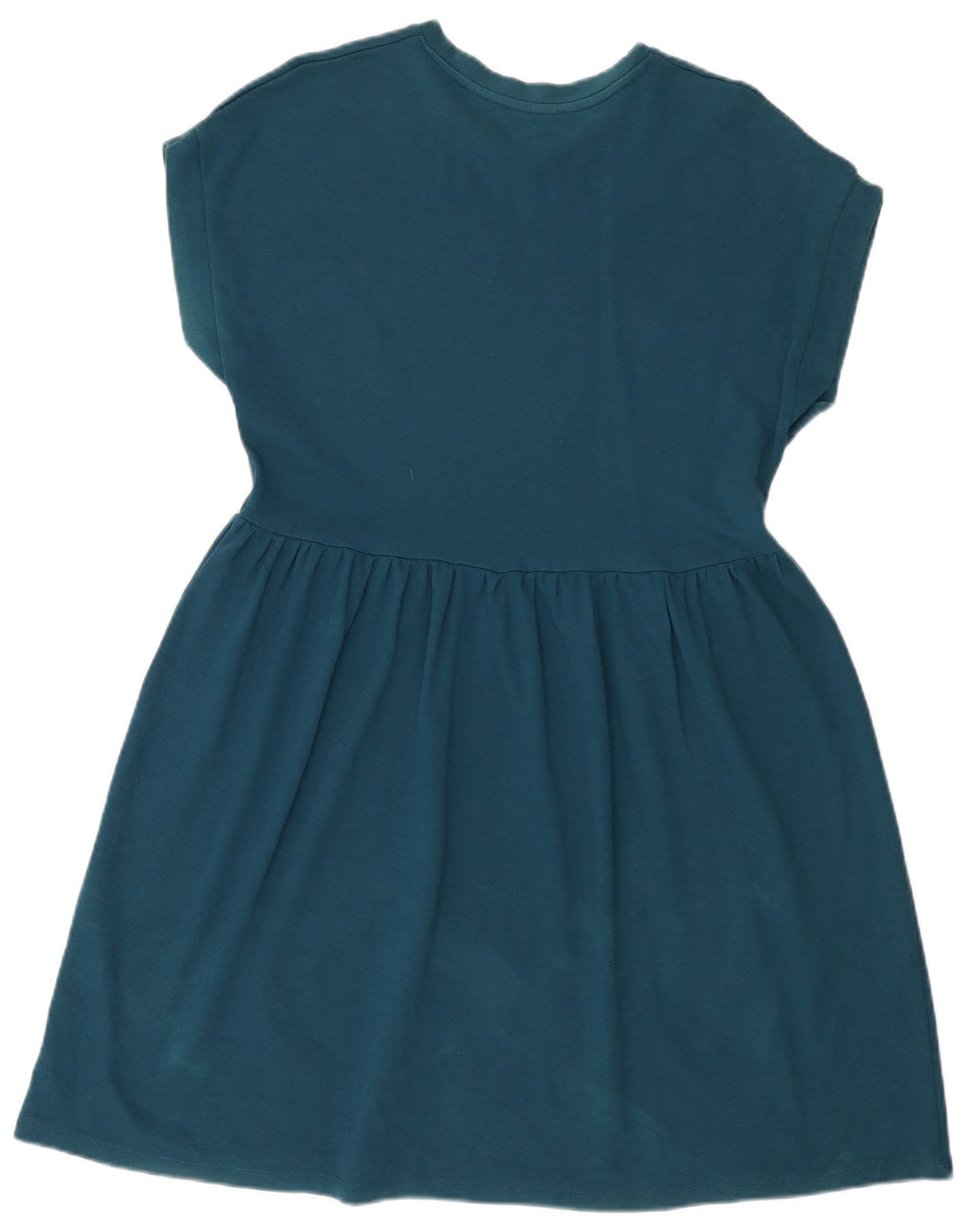 Zara Femme Robe trapèze sans manches en coton bleu marine moyen