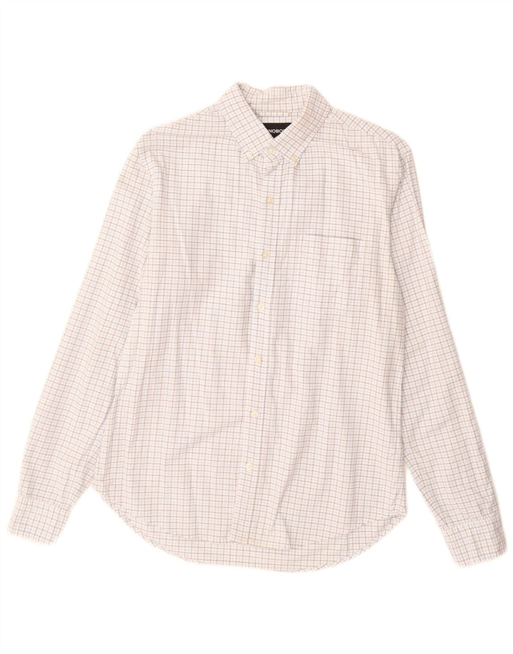 BONOBOS Chemise Ajustée Homme Vichy Blanc Moyen