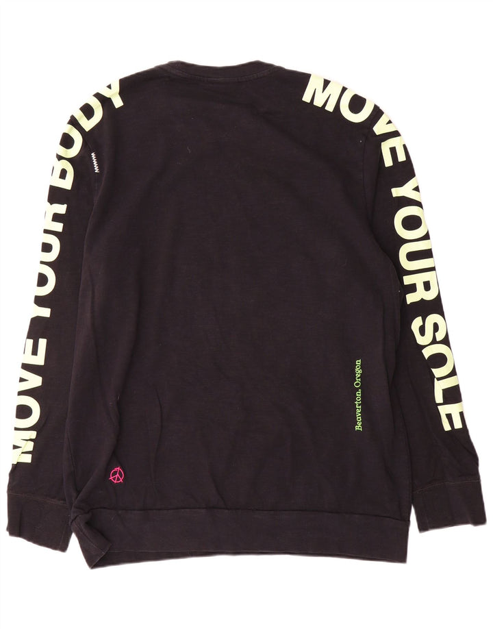 Nike Mens Graphic Regular Fit Sweatshirt Jumper Grand Noir Coton
