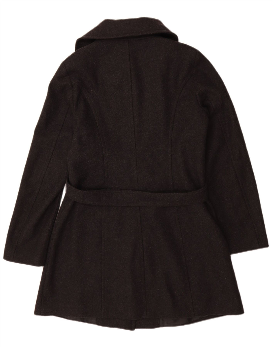 BENETTON Pardessus Femme IT 46 Large Gris Laine