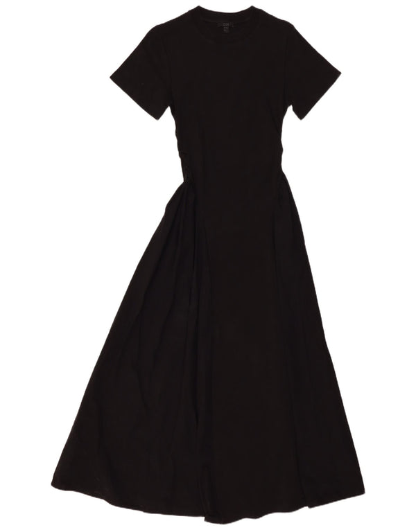 Cos Robe Maxi Femme UK 8 Petit Coton Noir