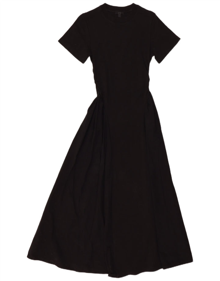 Cos Robe Maxi Femme UK 8 Petit Coton Noir