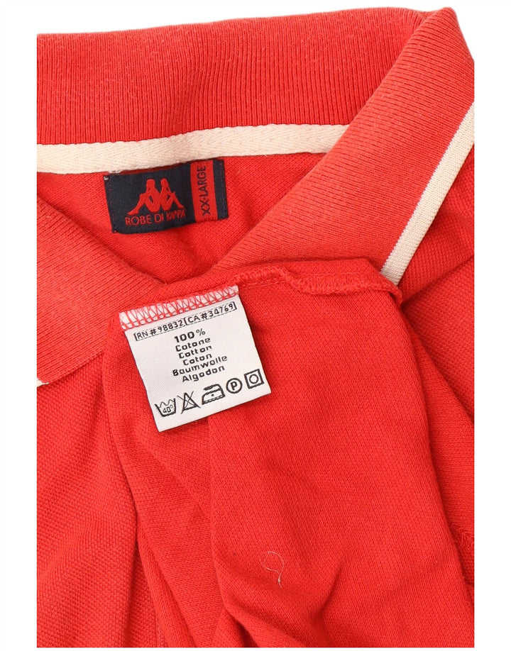 KAPPA Polo Homme 2XL Rouge Coton