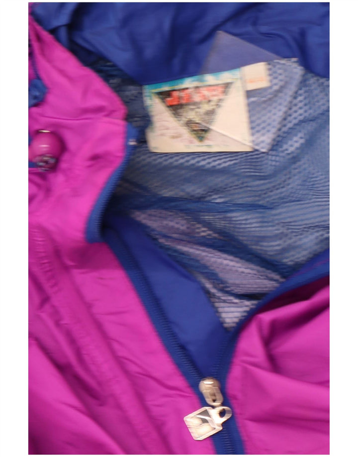 J JEANTEX Veste de pluie à capuche pour femme UK 44/46 2XL Violet Colourblock