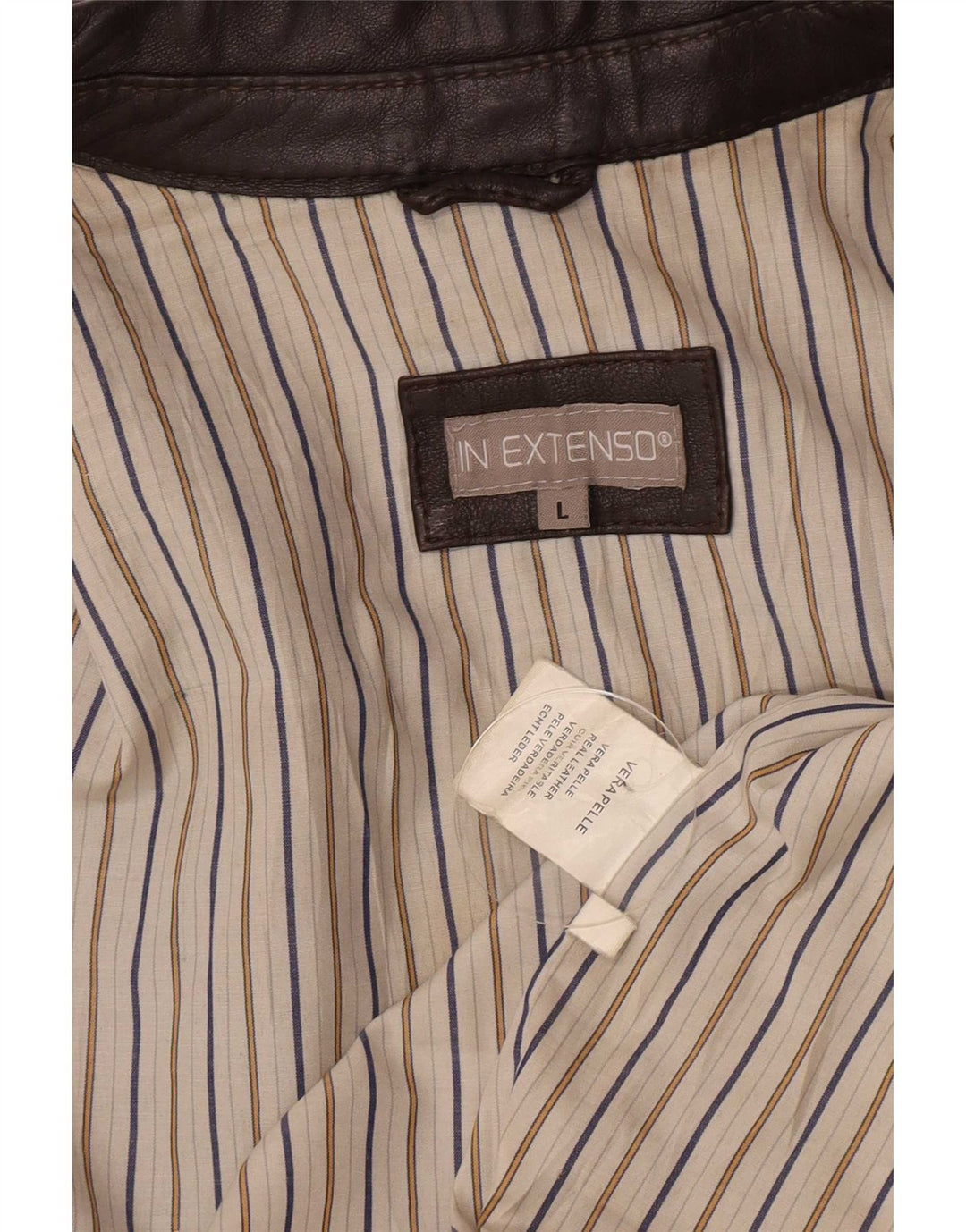 In Extenso Veste en cuir pour homme UK 40 Large Marron