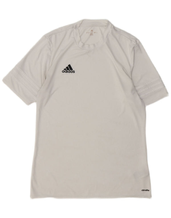 ADIDAS T-Shirt Climalite Homme Blanc Moyen Polyester
