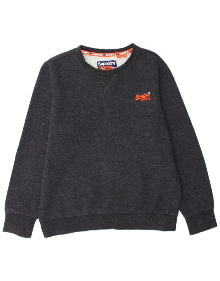 SUPERDRY Sweat-Shirt Homme XL Bleu Marine Coton