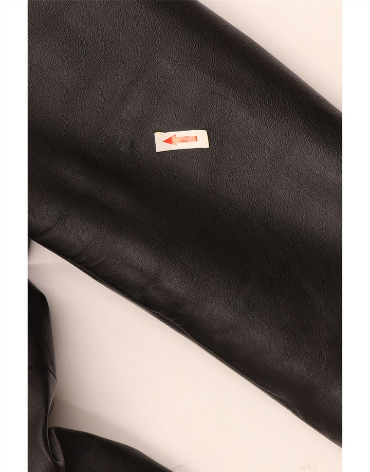 Conbipel Manteau en Cuir Free Heron Homme IT 48 Cuir Noir Moyen