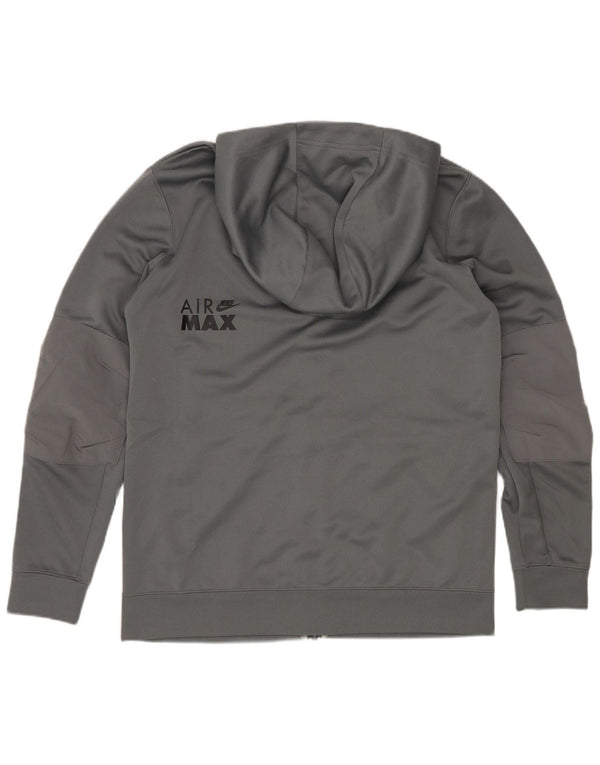 Nike Garçons Graphic Zip Sweat à capuche 12-13 ans Grand Gris Polyester