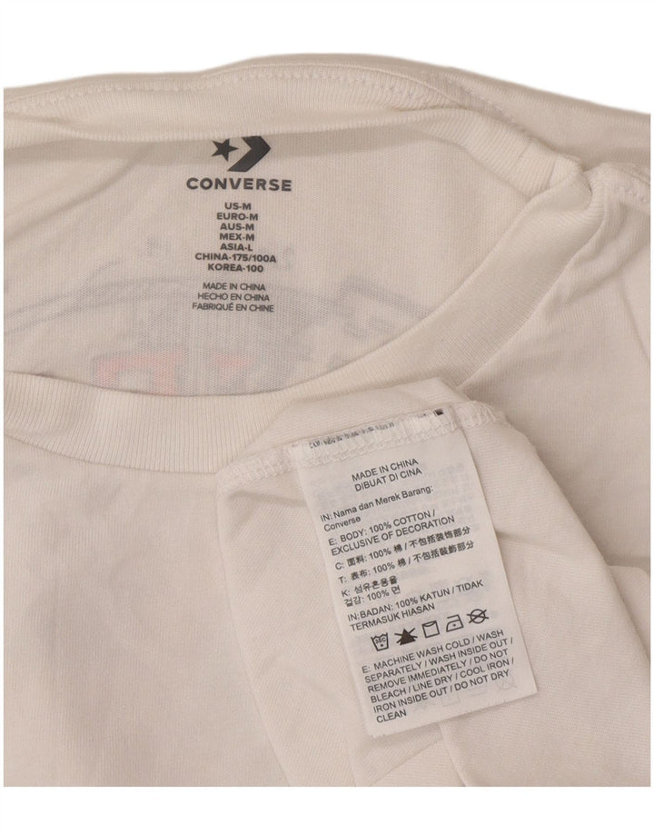 Converse T-Shirt Chuck Taylor Graphic Homme Blanc Moyen Coton