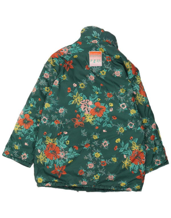 Stratos Veste de ski réversible pour femme EU 44 XL Vert Floral Polyester