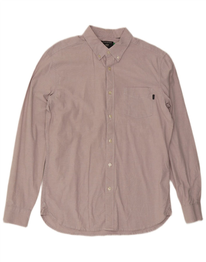 Dockers Chemise Slim Homme Rose Moyen Coton