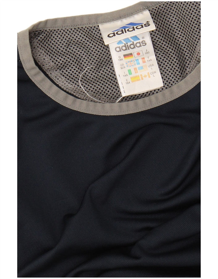 ADIDAS T-Shirt Garçon 13-14 ans Bleu Marine Polyester