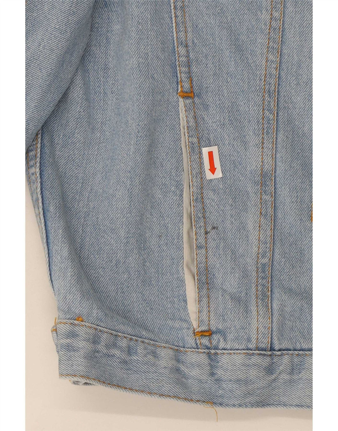 Chambers Veste en jean graphique pour femme UK 12 Bleu moyen Coton