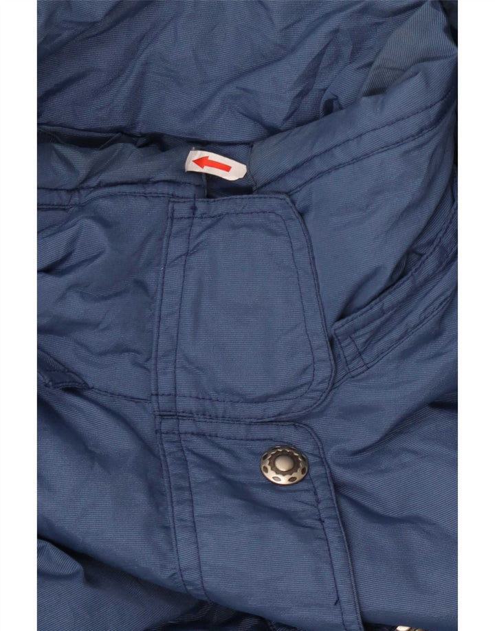 MC Kee's Combinaison de ski surdimensionnée à capuche pour femme UK 16 Large Bleu Polyamide