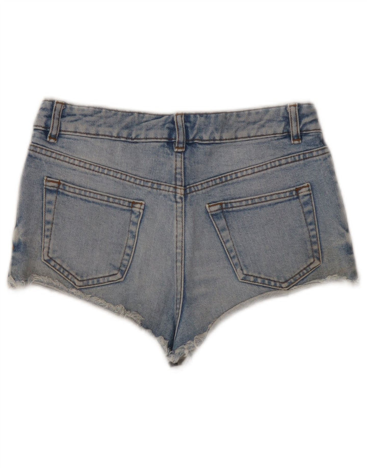 Topshop Short en jean femme W26 petit coton bleu