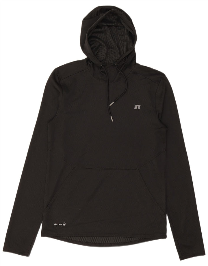 Russell Athletic Haut à manches longues pour homme UK 34/36 Petit Noir Polyester