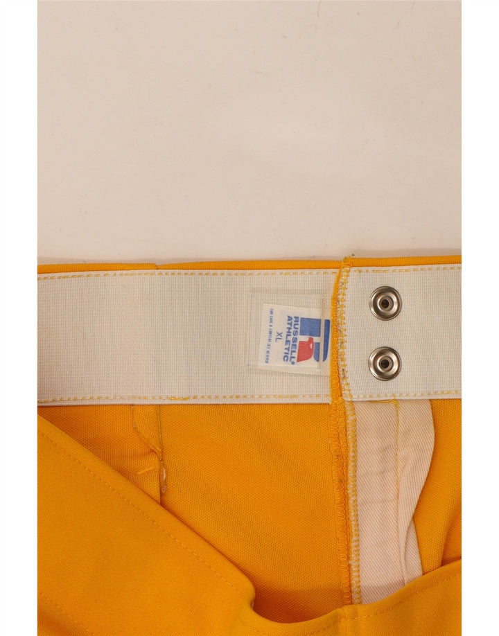 RUSSELL ATHLETIC Womens Shorts XL W36  Yellow Polyester Vintage Russell Athletic and Second-Hand Russell Athletic from Messina Hembry 