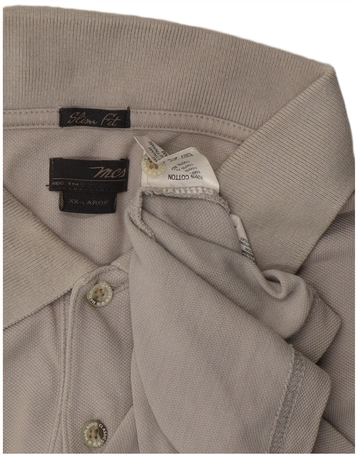 MARLBORO CLASSICS Polo Slim Fit Homme 2XL Gris Coton