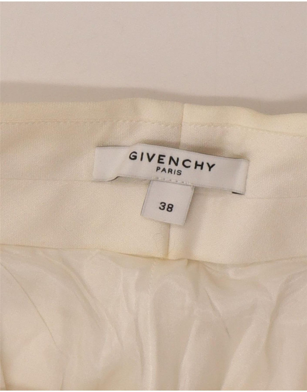 GIVENCHY Pantalon décontracté femme EU 38 Medium W30 L30 Blanc Classique