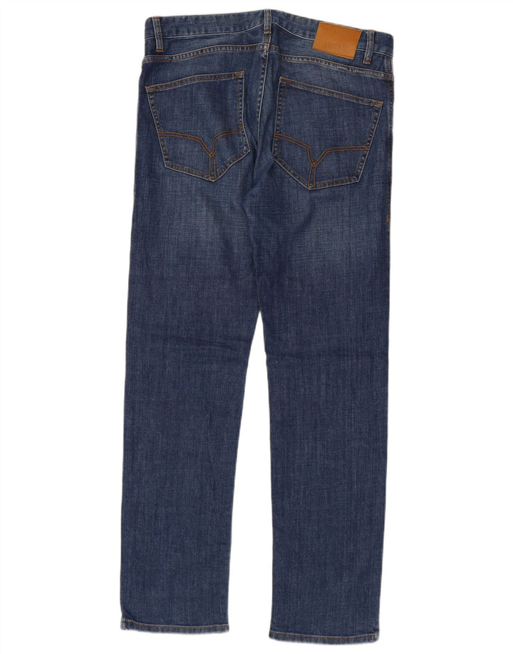 JOOP Mens Straight Jeans W32 L32 Blue Cotton