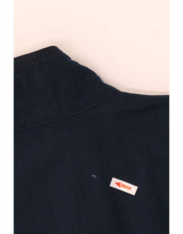 MURPHY & NYE Veste Bomber Graphique Homme UK 40 Large Bleu Marine Polyester