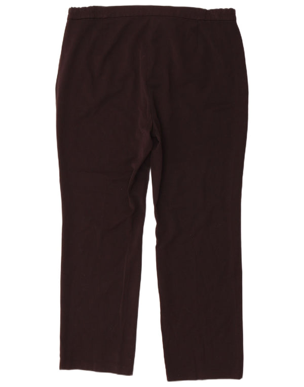 Marks & Spencer Pantalon décontracté taille haute pour femme UK 16 Large W38 L30 Noir