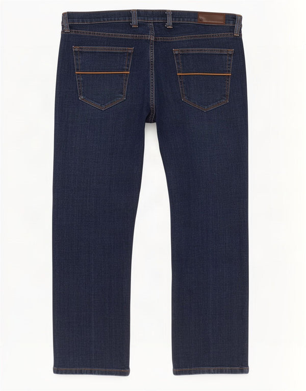 Marks & Spencer Mens Regular Straight Jeans W38 L29 Blue Cotton