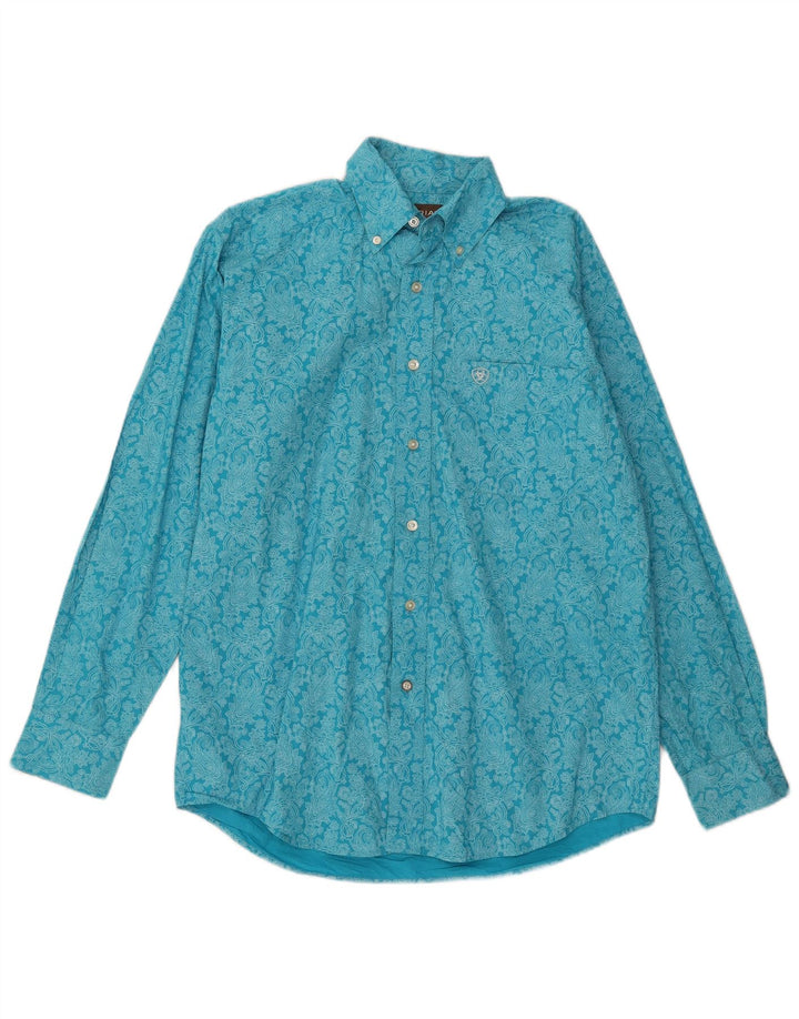 Ariat Chemise Homme Petit Bleu Paisley Coton