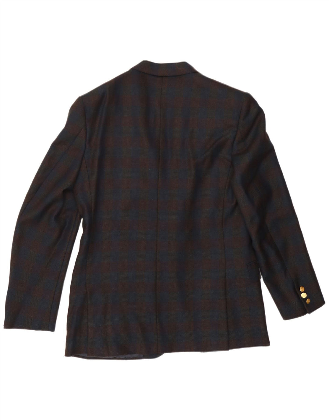 Valentino Veste blazer à 2 boutons pour homme UK 38 Bleu marine moyen à carreaux