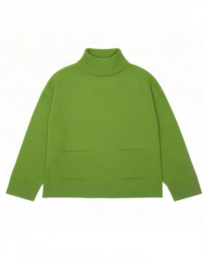 Marks & Spencer Pull col roulé pour femme UK 14 Vert moyen