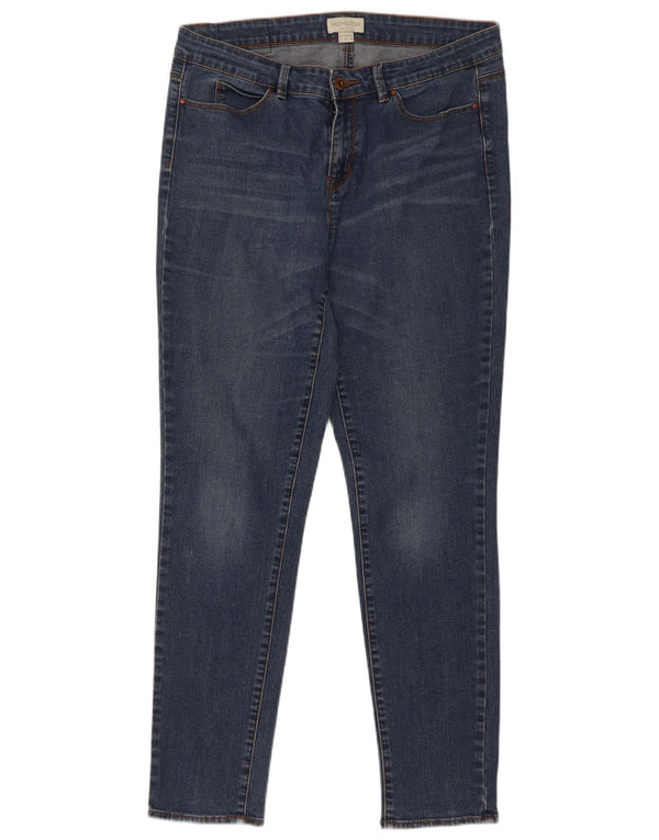Monsoon Jean skinny pour femme UK 14 Large W32 L30 Bleu Coton