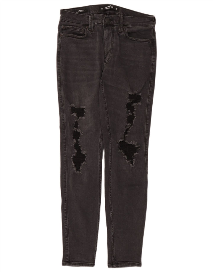 Hollister Jean slim vieilli W30 L30 pour homme en coton gris