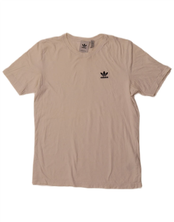 ADIDAS T-Shirt Homme Haut Petit Coton Blanc Cassé