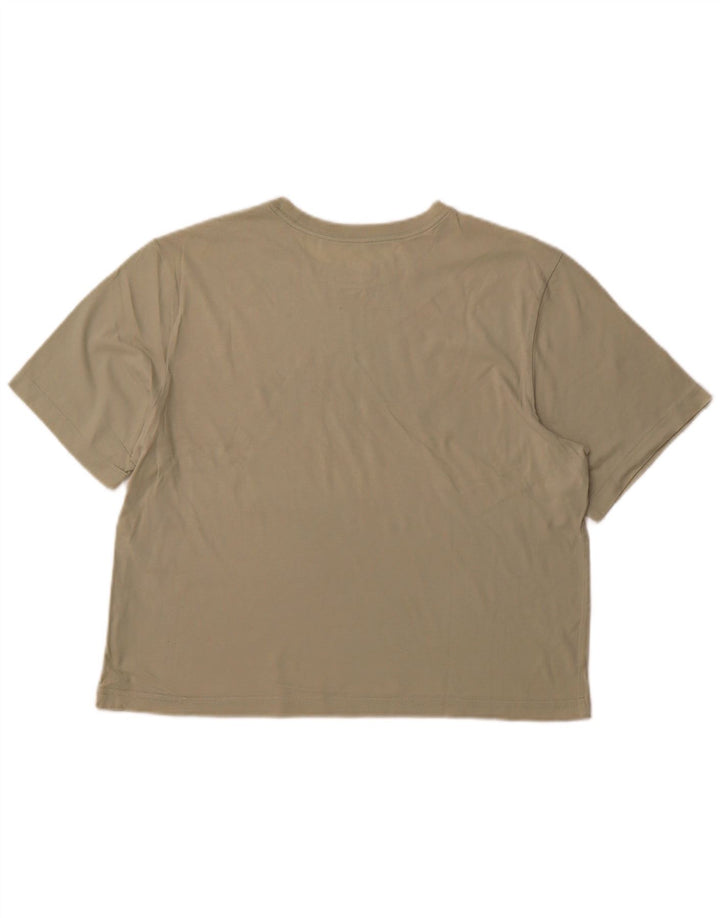 NIKE T-shirt court graphique pour femme UK 14 Vert moyen