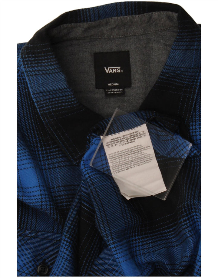 Vans Chemise classique en flanelle pour homme Bleu moyen à carreaux en coton